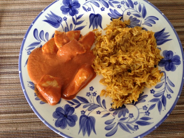 Butter Chicken and Basmati Rice