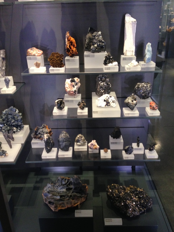 There were tons of shelves of minerals