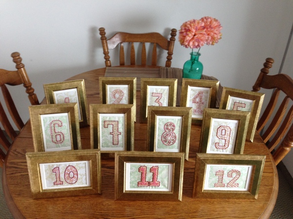 my table numbers